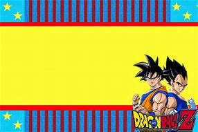 Image result for Dragon Ball Z Invitations