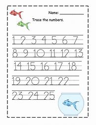 Image result for Kindergarten Tracing Number 1 20