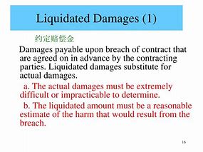 Image result for Liquidated Damages Provision