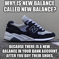 Image result for New Balance Sneaker Meme