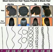 Image result for Black Natural Hair Types Chart
