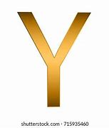 Image result for Gold Alphabet Letter Y