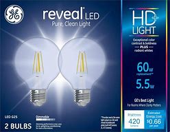 Image result for GE Clear LED Light Bulbs