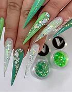 Image result for emerald green stilettos nail