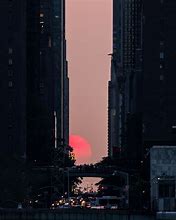 Image result for NYC Manhattanhenge
