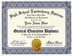 Image result for GED Certification Certificate