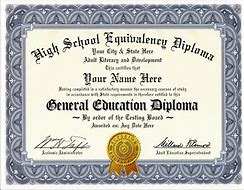 Image result for Authentic GED Certificate