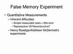 Image result for False Memory Show