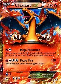 Image result for Charizard Ex Pokemon Card