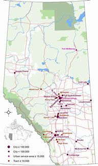 Image result for Alberta Cities Map