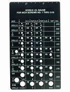Image result for 6 Screw Size Chart