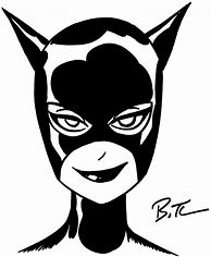 Image result for Catwoman Cartoon Face