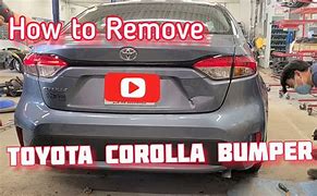 Image result for Remove Rear Bumper On Toyota Corolla