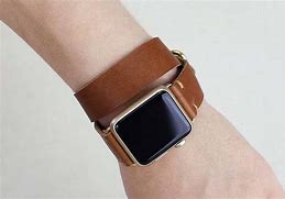 Image result for Rose Gold Smart Watch with Leather Strap