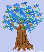 Image result for Puzzle Piece Tree