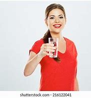 Image result for Woman Holding Water Glass