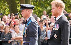 Image result for Prince Harry at Queen's Funeral