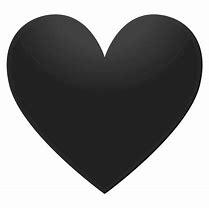 Image result for Black and White Heart Emoji
