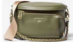 Image result for Green Leather Sling Pack