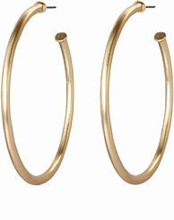 Image result for 1 Inch Gold Hoop Earrings