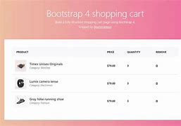 Image result for Bootstrap Shopping Cart Template