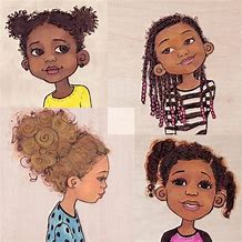 Image result for How to Draw a Little Black Girl