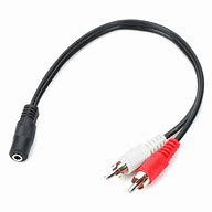 Image result for RCA Connector to TV Headphone Jack