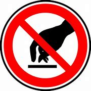 Image result for Do Not Touch SVG Image