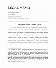 Image result for Case Memo Example
