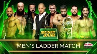 Image result for Money in the Bank Ladder Match