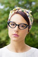 Image result for Women with Cat Eye Glasses