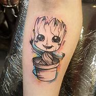 Image result for Baby Groot Cartoon Tattoo