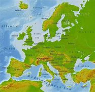 Image result for Europe Land Features Map