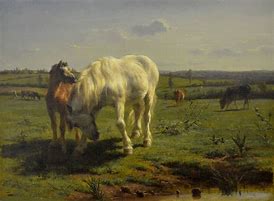 Image result for Paintings of White Horses
