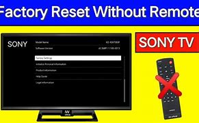Image result for Restore Factory Settings On Sony TV
