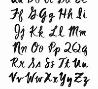 Image result for Brush Lettering Alphabet Letters