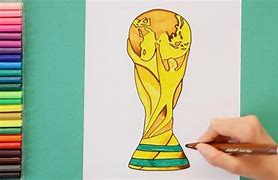 Image result for How to Draw the FIFA World Cup Trophy