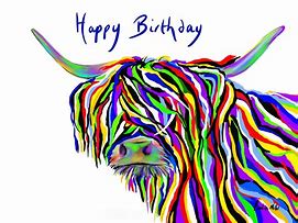 Image result for Highland Cow Birthday Card
