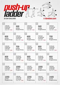 Image result for 30-Day Push-Up Challenge Calendar