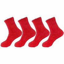 Image result for Red Fuzzy Socks