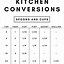 Image result for Recipes Conversion Charts Measurements