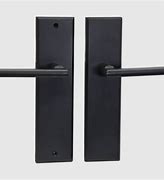 Image result for Black Door Handles with Backplate