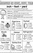 Image result for Inches Feet Yard Sort