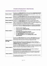 Image result for Work Permit Application Form Ireland
