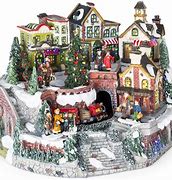 Image result for Animated Christmas Village Scenes