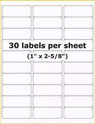 Image result for 30 Label Template