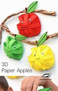 Image result for 3D Paper Apple