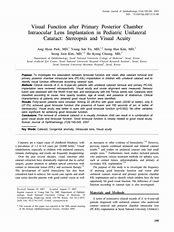 Image result for Posterior Chamber Intraocular Lens