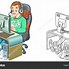 Image result for Cartoon Desktop Computer Drawing