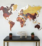 Image result for Colorful World Map Wall Art